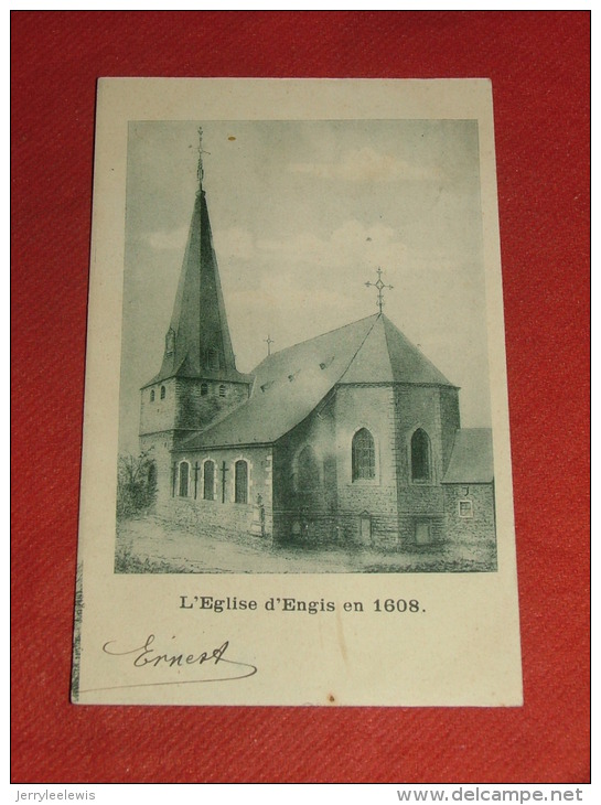 ENGIS   -  L´ Eglise D´ Engis En 1608     -  1902 - Engis