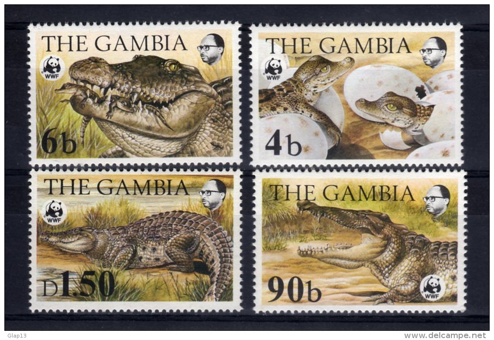 N°510/13 NEUF** CROCODILES - Gambia (1965-...)