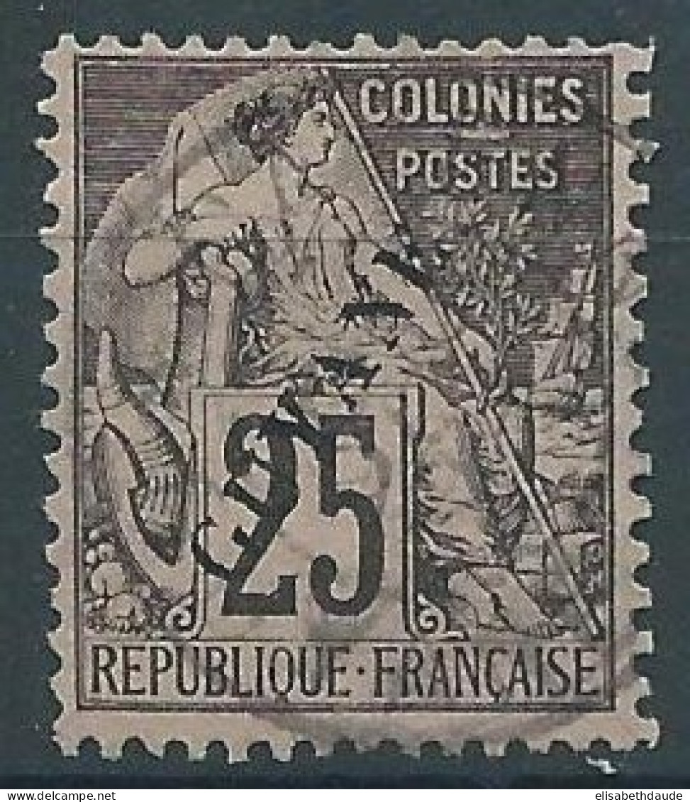 GUYANE - 1892 - YVERT N° 23 OBLITERE - COTE = 45 EUR. - Gebruikt