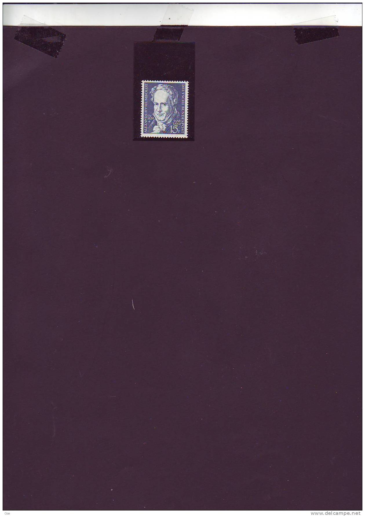 SAAR LAND  1959 - Yvert 430** -Humboldt - Unused Stamps