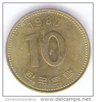 COREA DEL SUD 10 WON 1987 - Corée Du Sud