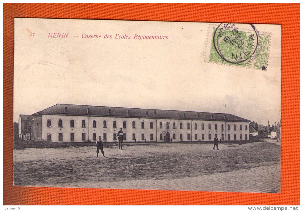 1 Cpa Menin Caserne Des Ecoles Regimentaires - Menen