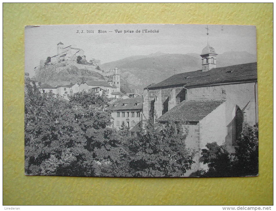 SION. Vue Prise De L'Evêché. - Sion