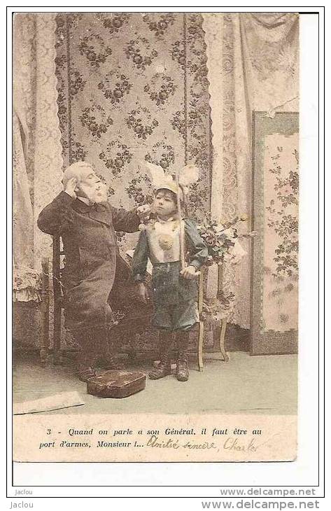 FANTAISIE ENFANT PETIT FILS DU GENERAL SERIE 6 CARTES REF 15800 - Collections, Lots & Séries