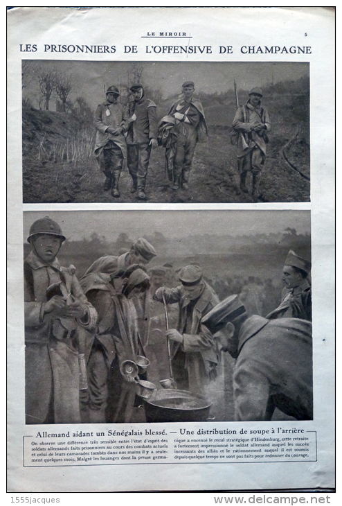 LE MIROIR N° 181 / 13-05-1917 RÉVOLUTION RUSSE SALONIQUE CRAPEAUMESNIL FONTAINE-LÈS-CAPY NIVELLE TIEN-TSIN PETROGRAD - War 1914-18