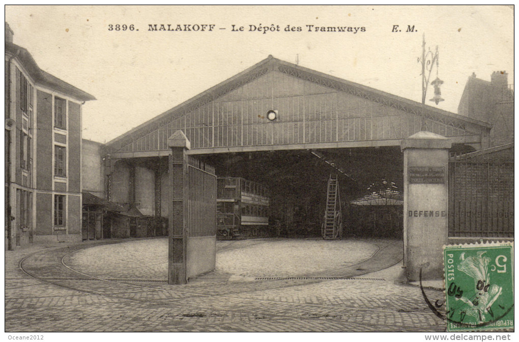 92 Malakoff. Le Depot Des Tramway - Malakoff