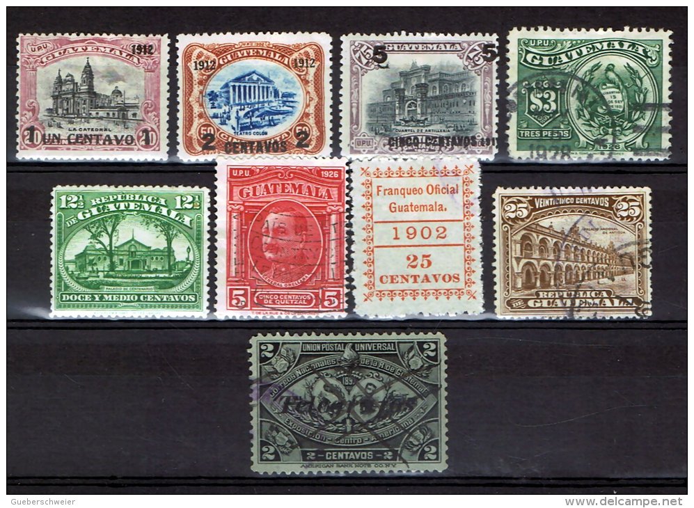 GD9 - GUATEMALA LOT ENTRE N°63 ET 200 NEUF**/ OBLITERE - Guatemala