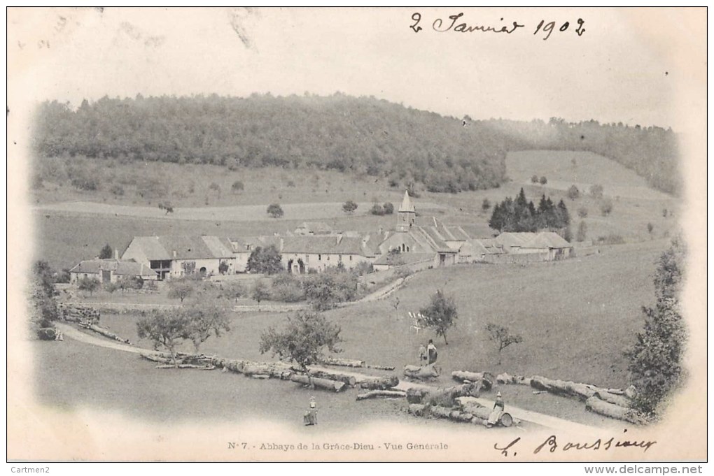 ABBAYE DE LA GRACE-DIEU VUE GENERALE 25 DOUBS 1900 - Altri & Non Classificati