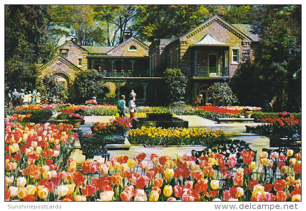 South Terrace At Tulip Time Bellingrath Home Bellingrath Gardens Theodore Near Mobile Alabama - Mobile