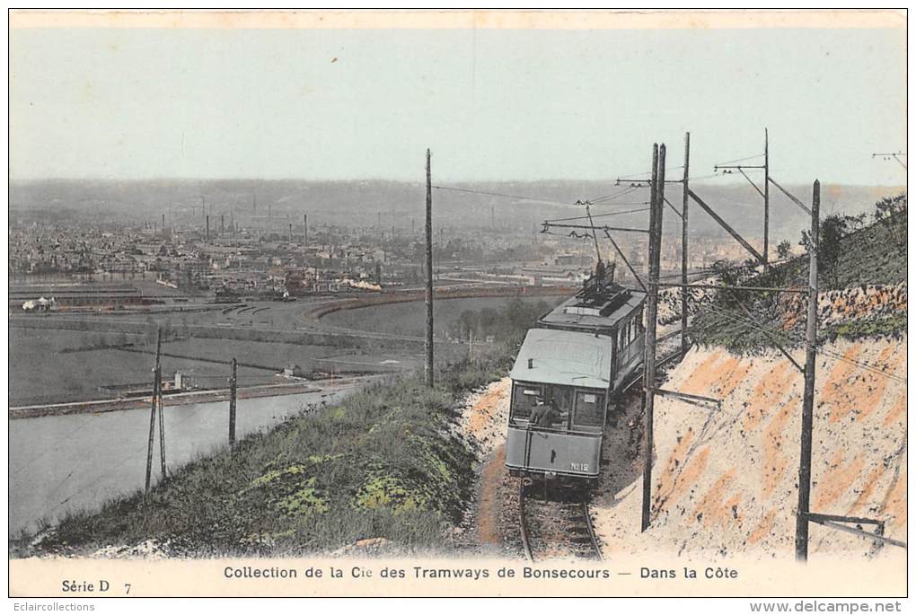 Bonsecours   76    Tramway  Dans La Côte - Bonsecours