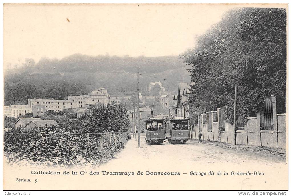 Bonsecours   76    Tramway    Garage Dit: De La Grâce De Dieu - Bonsecours