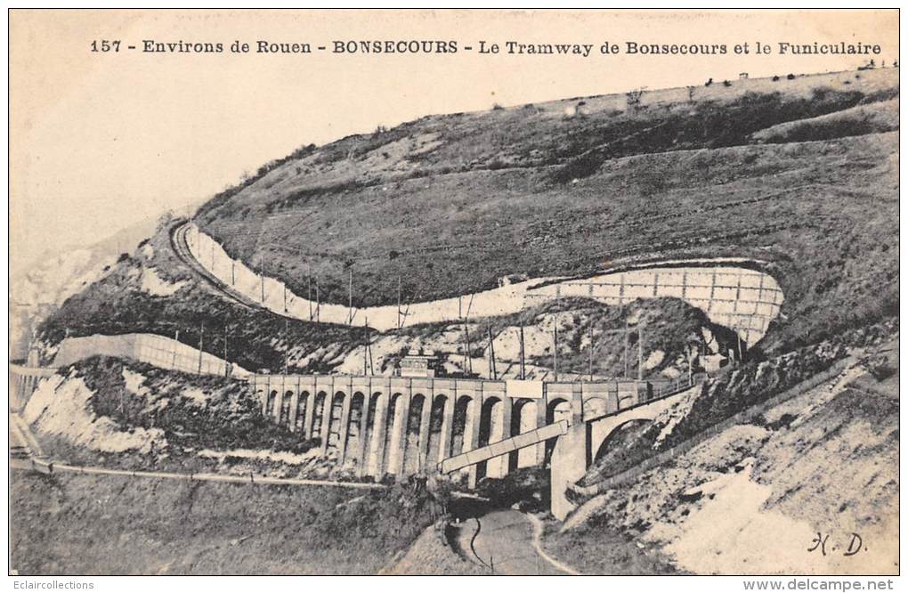 Bonsecours   76    Tramway  Et Féniculaire - Bonsecours