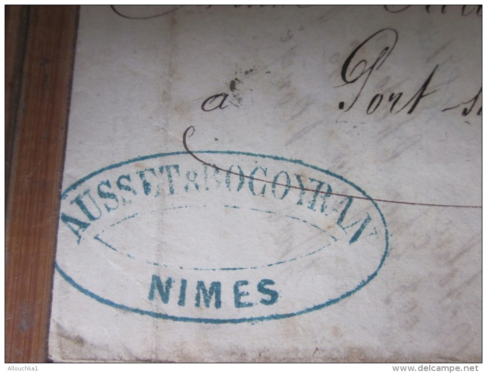 9-10-1871 Cérés Seul Sur Lettre (facture Entête )de Nimes Pr Port Sur Saône Haute Saône Vinaigre Vin Rouge En Fut - 1849-1876: Période Classique