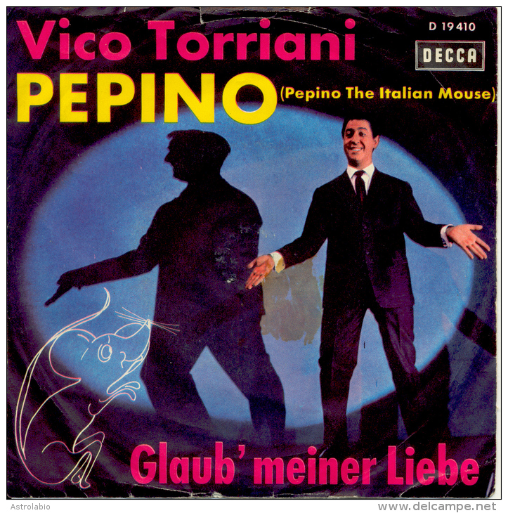 " Vico Torriani, Pepino " Disque Vinyle 45 Tours - Altri - Musica Italiana