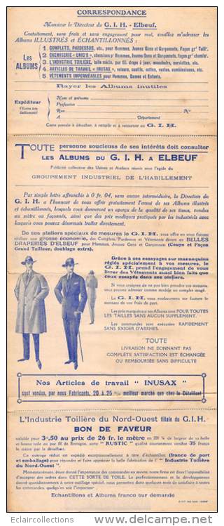 Caudebec Les Elbeufs    76     Carte Commerciale A Volets  ( Voir Scan) - 1900 – 1949