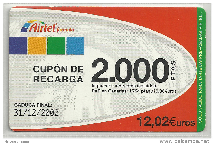 = SPAIN -  AIRTEL  - 14  - MY COLLECTION = - Airtel