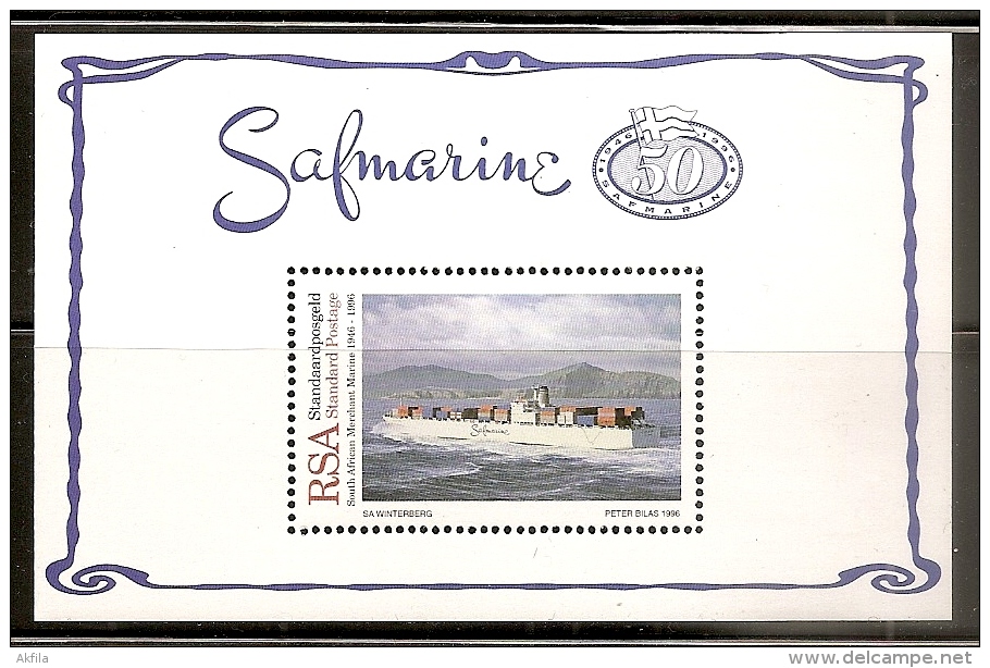 South Africa 1996 South African Merchant Marine, Block, MNH (**) - Blocks & Sheetlets