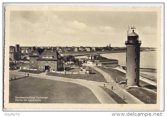 Nordseeheilbad Cuxhoven - Portie Am Leuchtturm - Formato Piccolo Viaggiata Mancante Di Affrancatura - V - Cuxhaven