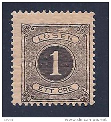 Sweden, Scott # J12 MNH Postage Due Numeral, 1880, Cracked Gum - Postage Due