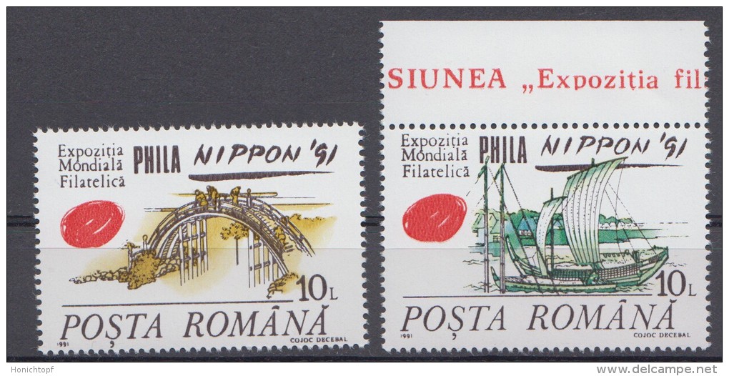 Rumänien; 1991; Michel 4708/9 **; Nippon - Nuevos