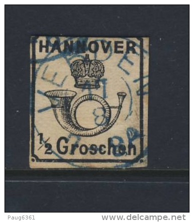 HANOVRE 1859/63 SCOTT N°18  YVERT N°14 OBLITERE - Hannover