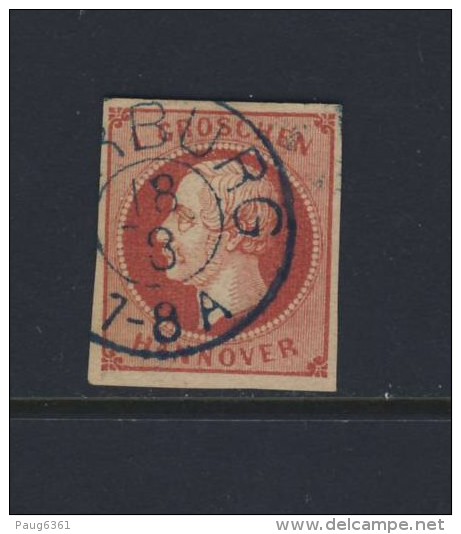 HANOVRE 1859/63 SCOTT N°19b  YVERT N°17a  OBLITERE - Hannover