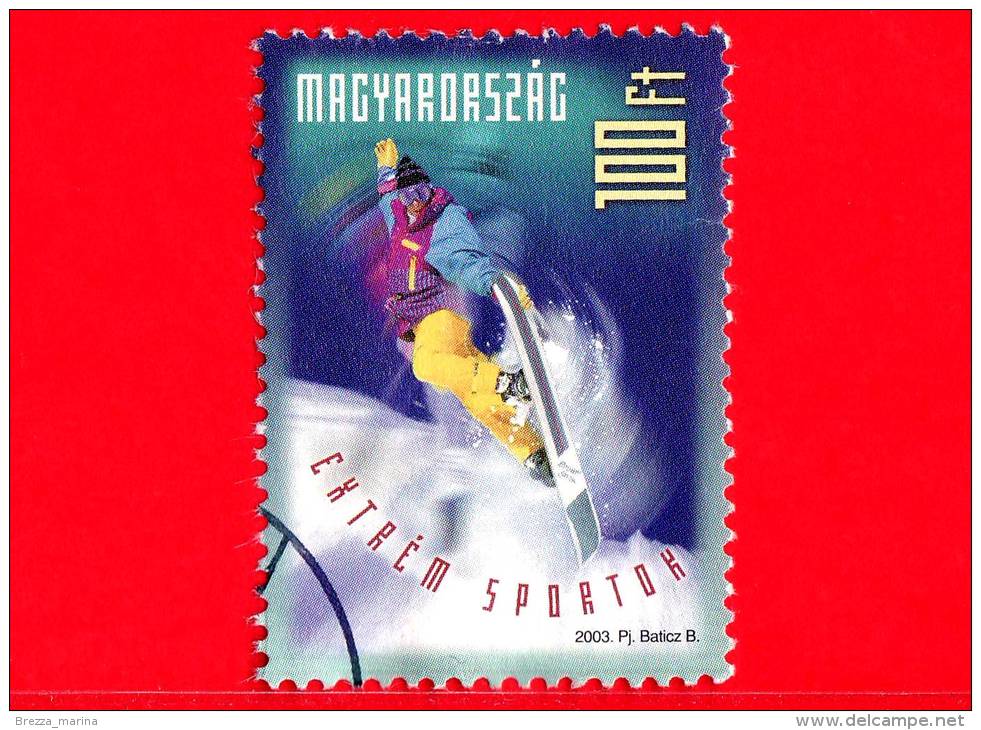 UNGHERIA - MAGYAR - Usato - 2003 - Per I Giovani 2003 - Sport Estremi - Snowboarding - 100 - Usado