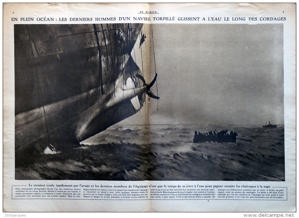 LE MIROIR N° 182 / 20-05-1917 RÉVOLUTION RUSSE SOUS-MARIN DESTROYER AVIATEUR GUYNEMER BOMBARDEMENT REIMS NEW-YORK WILSON