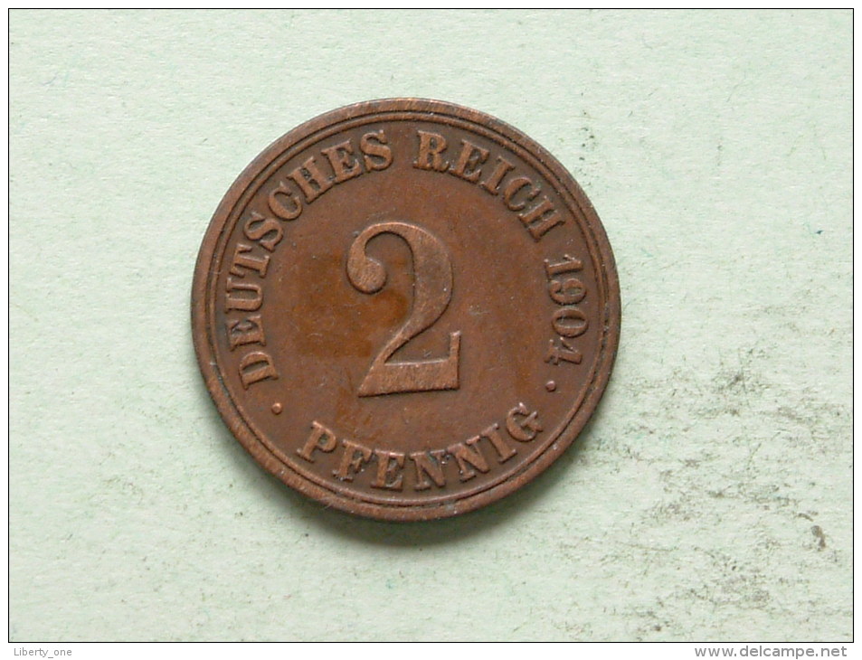 1904 A - 2 PFENNIG - KM 16 ( For Grade, Please See Photo ) ! - 2 Pfennig