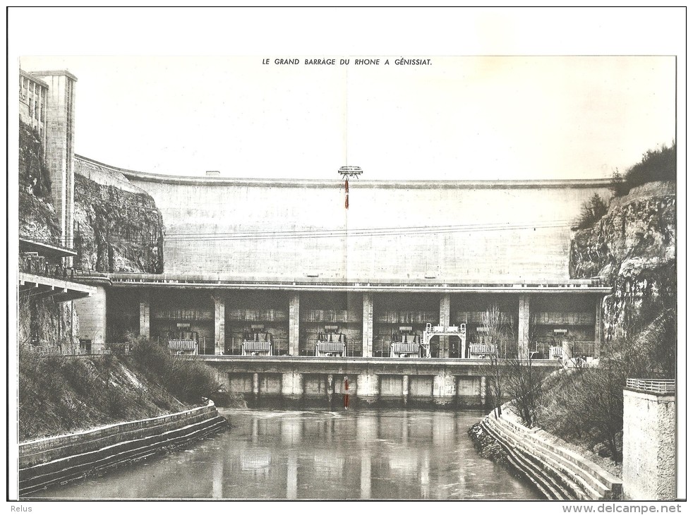 DEP. 01 Brochure "LE GRAND BARRAGE DE GENISSIAT", Ed. Michaux Et Fils, Imp. SADAG - Rhône-Alpes