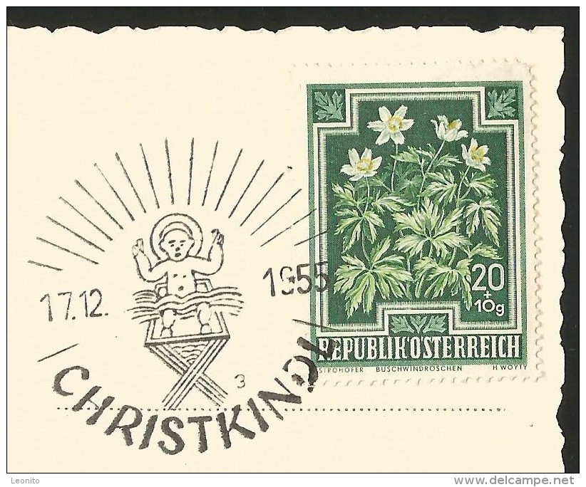 CHRISTKINDL Bei Steyr Oberösterreich Frohe Weihnachten Und Gutes Neujahr 1955 - Steyr