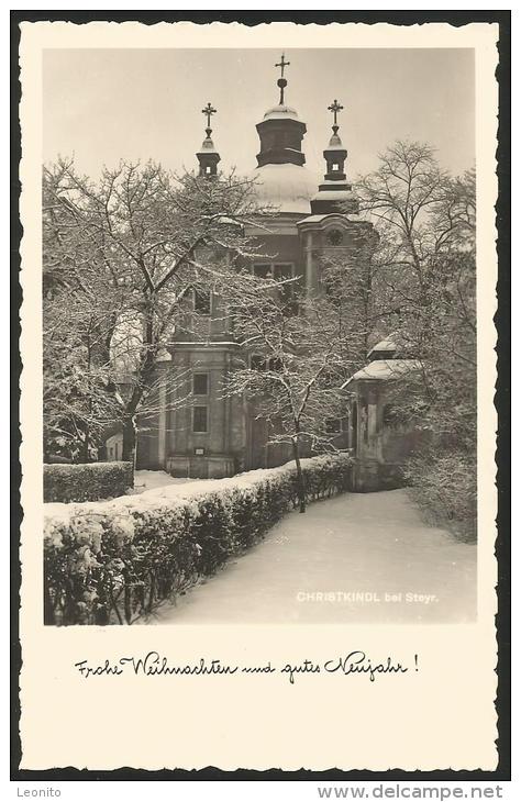 CHRISTKINDL Bei Steyr Oberösterreich Frohe Weihnachten Und Gutes Neujahr 1955 - Steyr