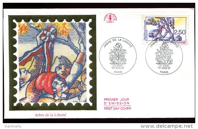 FDC 1/06/91 : L'arbre De La Liberté - Rivoluzione Francese