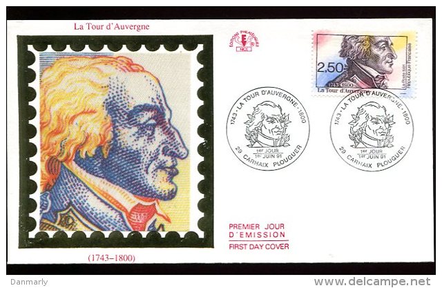 FDC 1/06/91 : La TOUR D'AUVERGNE - Rivoluzione Francese