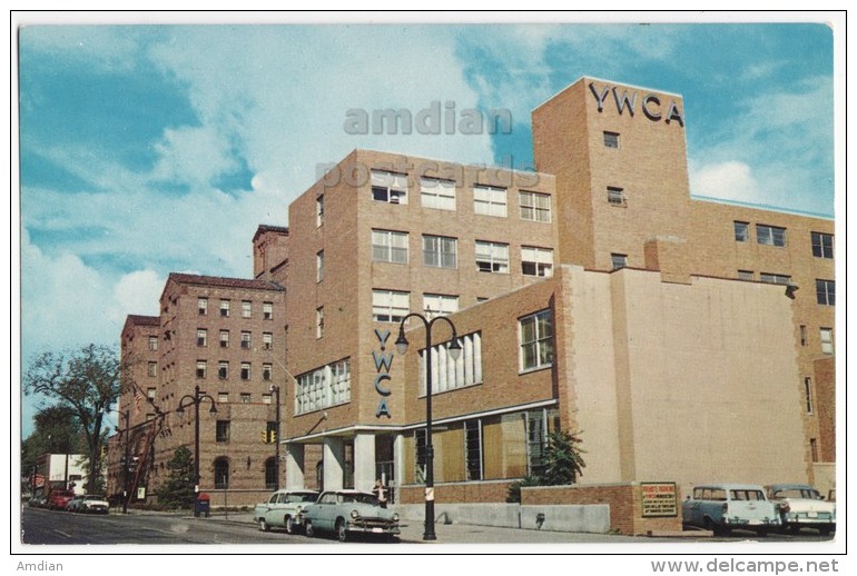 USA - TOLEDO OHIO -  MCA And YWCA BUILDINGS C1960s Vintage Postcard CARS- - ARCHITECTURE [4418] - Toledo