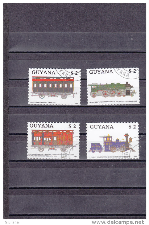 Guyana  1989  Yt  2069/72   Used - Tram