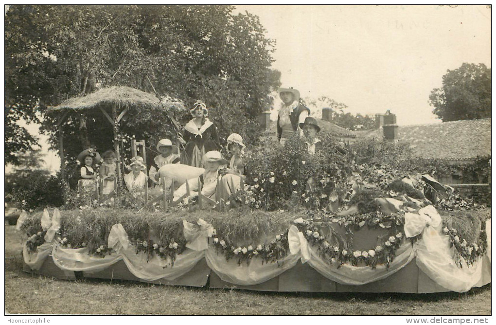 Saint Hermine : Fête Du 10 Juillet 1924 - Carte Photo - Sainte Hermine