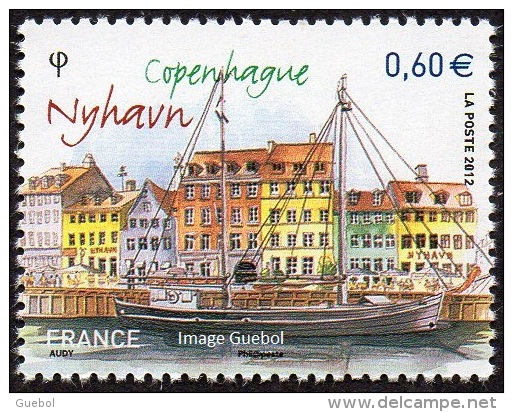 France N° 4640 ** Capitales Européennes - Copenhague - Nyhavn - Unused Stamps