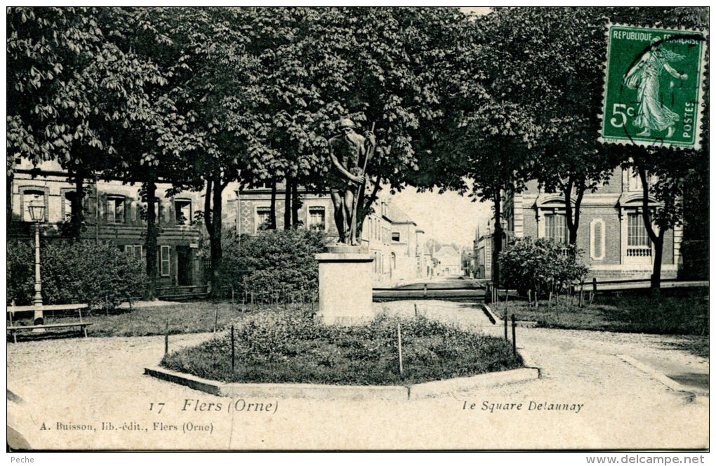 N°35647 -cpa Flers -le Square Delaunay- - Flers