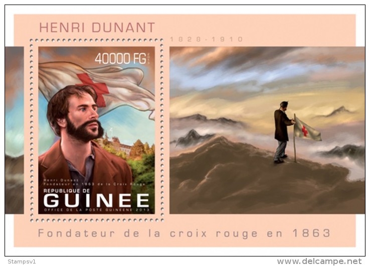 Guinea. 2013 Henri Dunant. (318b) - Henry Dunant