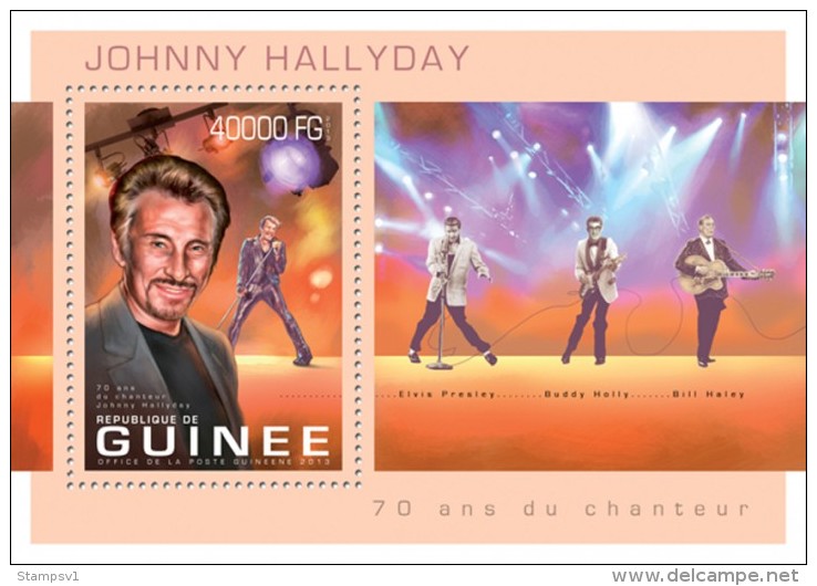 Guinea. 2013 Johnny Hallyday. (314b) - Chanteurs