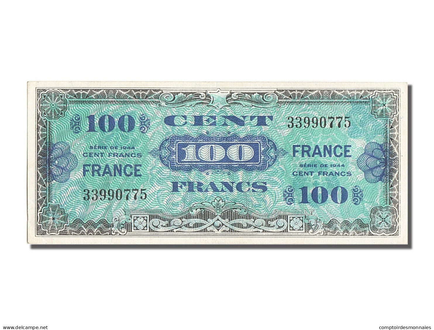 Billet, France, 100 Francs, 1945 Verso France, 1944, SPL, Fayette:VF25.01 - 1945 Verso France