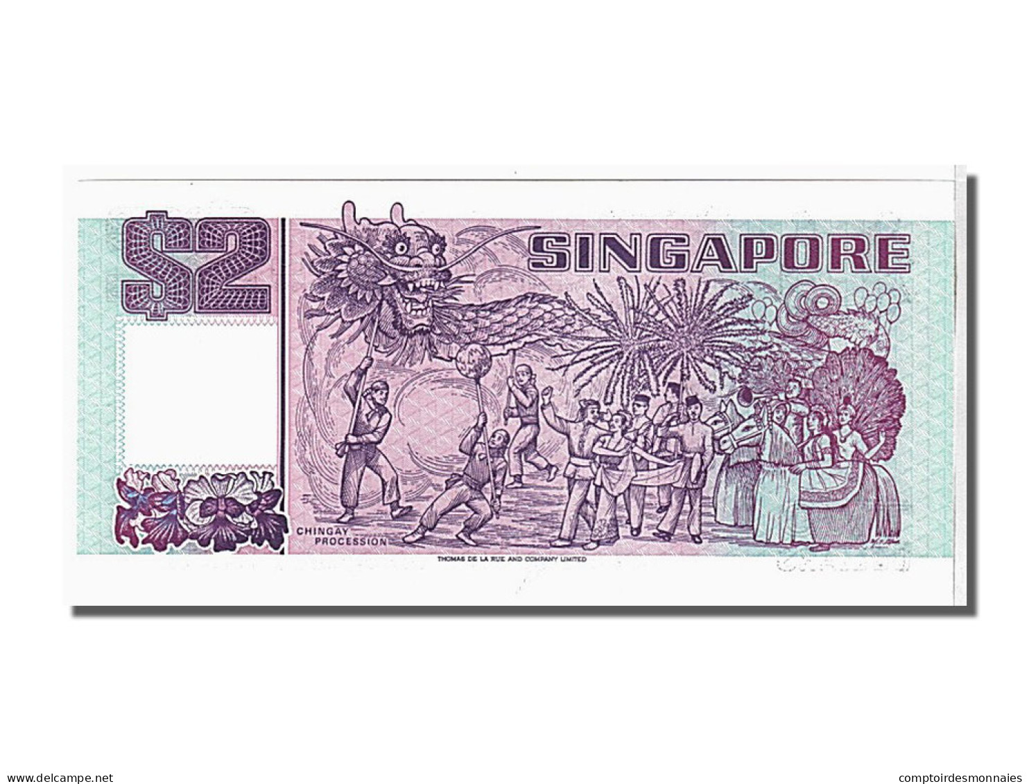 Billet, Singapour, 2 Dollars, 1990, NEUF - Singapur