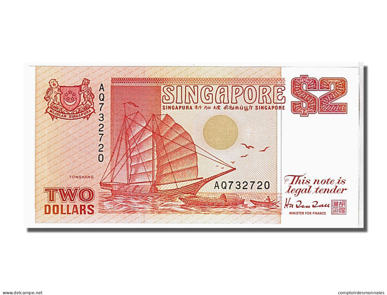 Billet, Singapour, 2 Dollars, 1990, KM:27, NEUF - Singapur