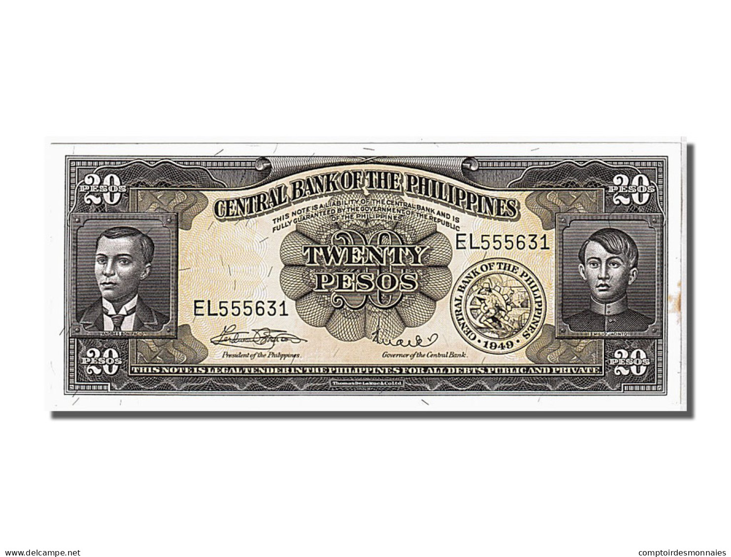 Billet, Philippines, 20 Pesos, 1949, SUP - Philippines