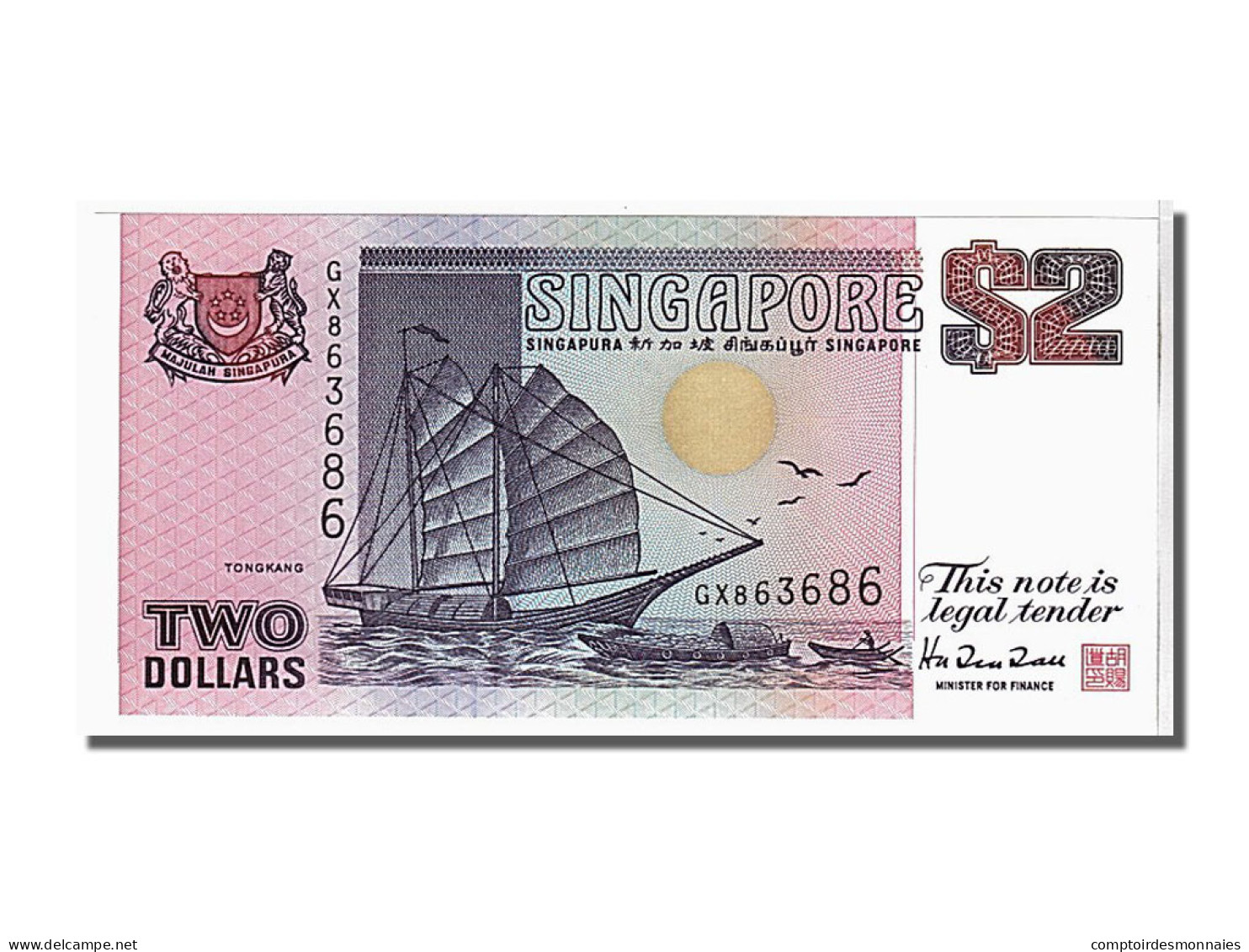 Billet, Singapour, 2 Dollars, 1990, KM:28, NEUF - Singapore