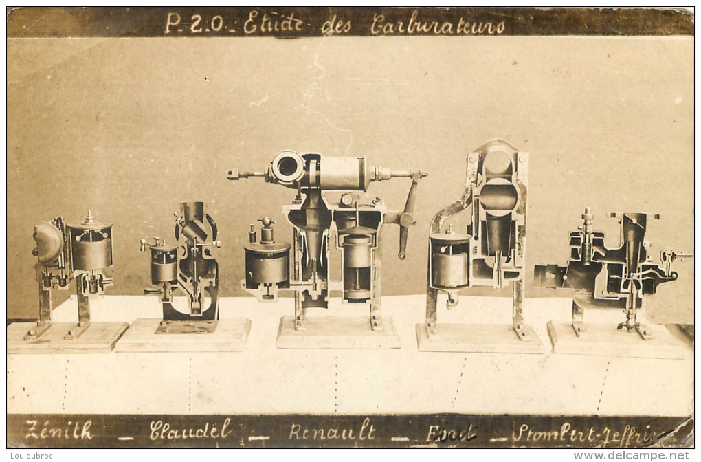 ETUDE DES CARBURATEURS ZENITH CLAUDEL RENAULT FORD  STOMBERT JEFFRIN - Autres & Non Classés