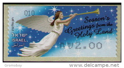 2013 Israel Season's Greetings Rom The Holy Land 2013 ATM 010 (Jerusalem) - Franking Labels