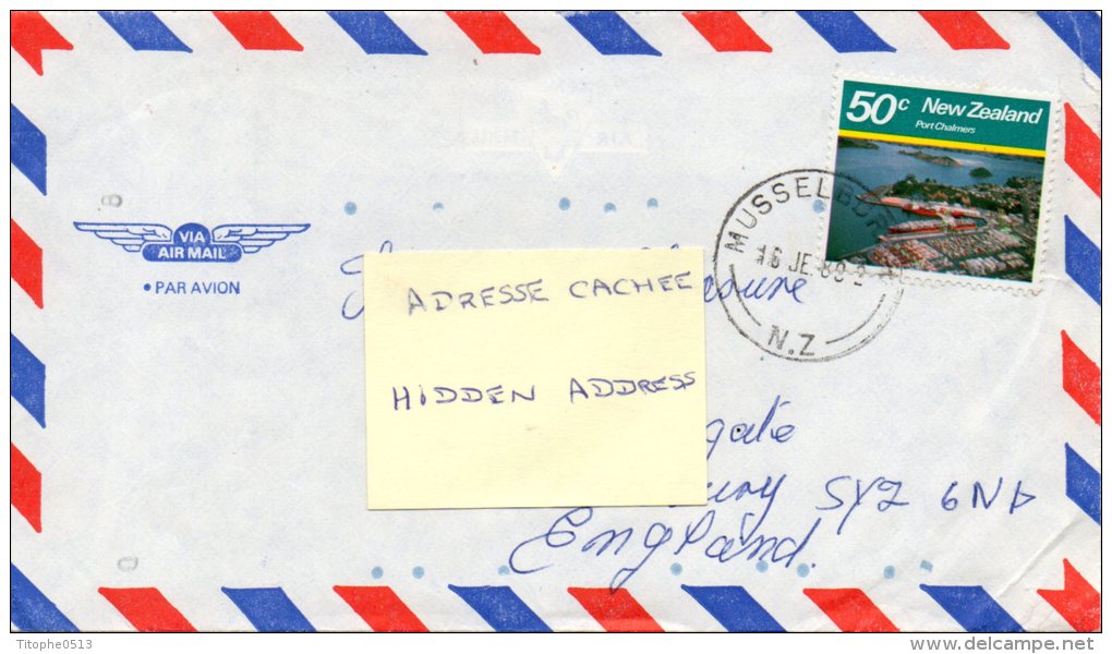 NOUVELLE-ZELANDE. N°773 De 1980 Sur Enveloppe Ayant Circulé. Port Chalmers. - Lettres & Documents