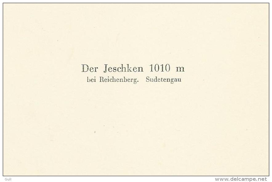 Photo Originale Format 22.5 X 16.5 Cms ) DER JESCHKEN 1010 M Bei REICHENBERG Sudetengau (Tchéquie  Liberec) - Places